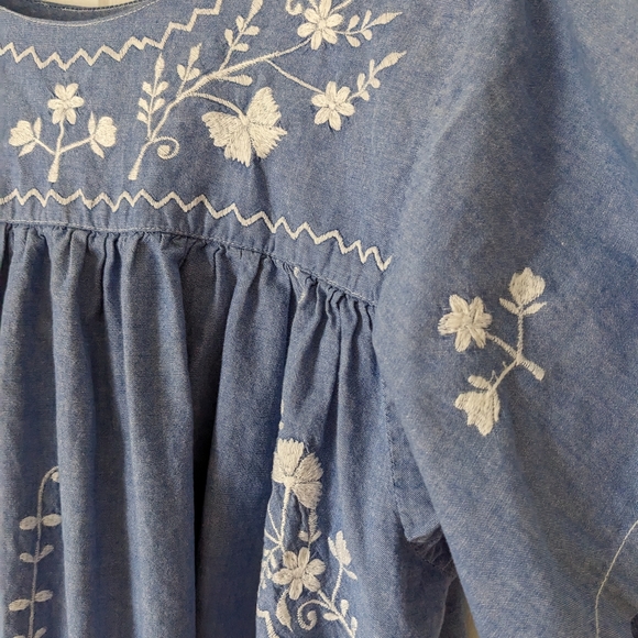 Naqui Floral Embroidery Dress with Pockets size 2X-2XG - Picture 6 of 8